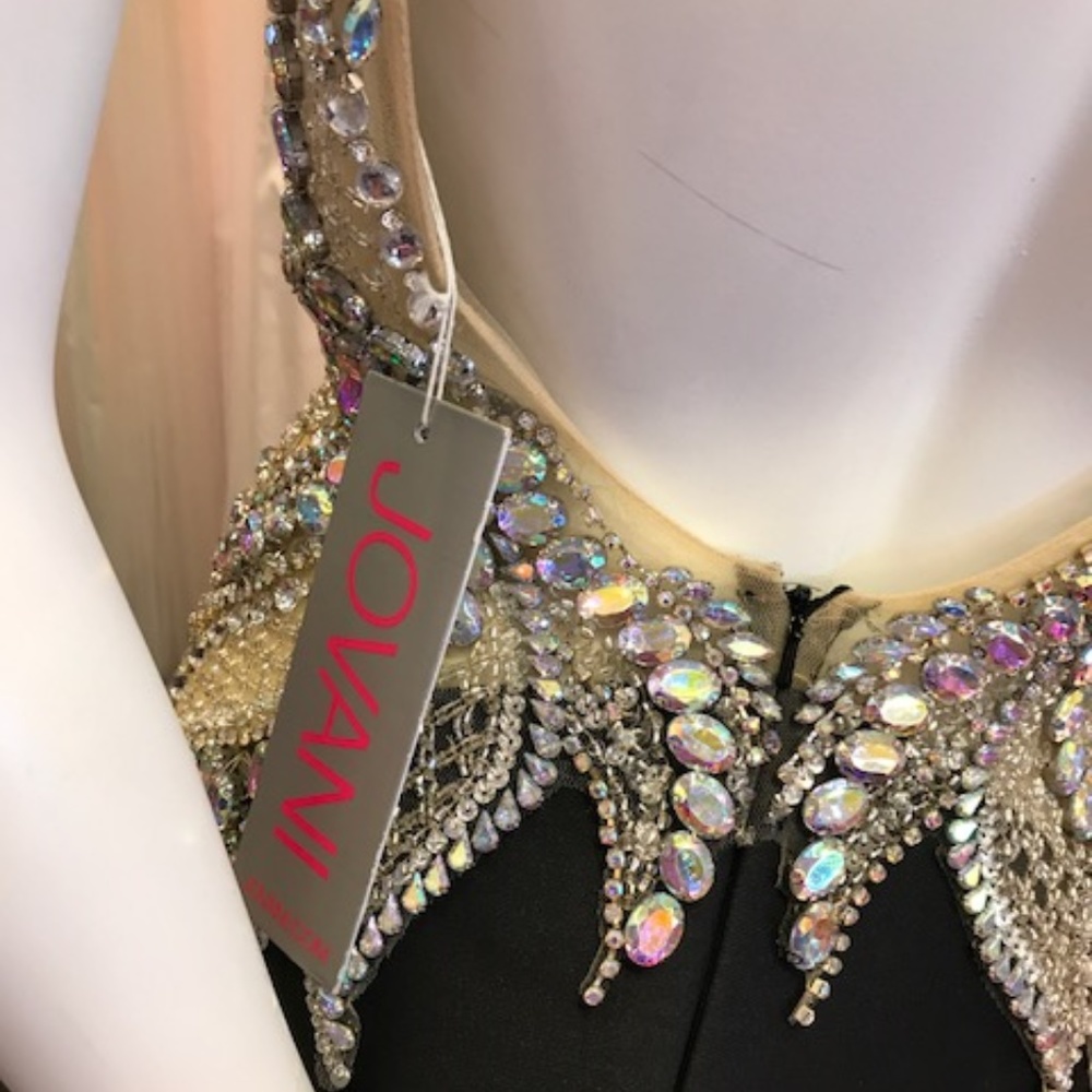 Jovani Black Prom Dress 99326 NWT size 6 - Picture 3 of 6